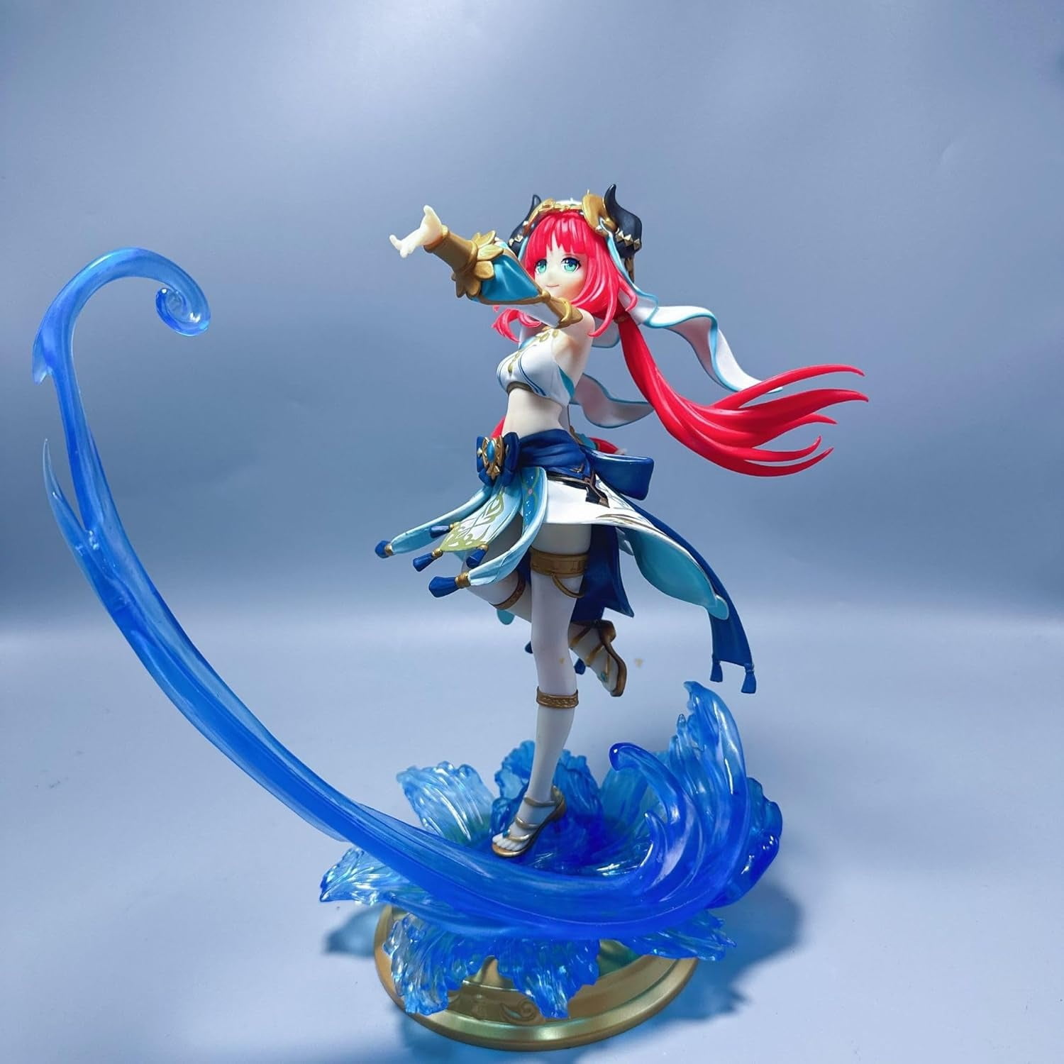 Nilou Figure, Water Control Nilou Anime Figures 26cm/10.2inch Handmade PVC Cartoon Manga Game Character Model Decoration Craft Gift