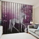 thumbnail image 3 of Juego de 2 Paneles de Cortina de Ventana con Estampado de Animales en 3D para Unicornio, 3 of 9