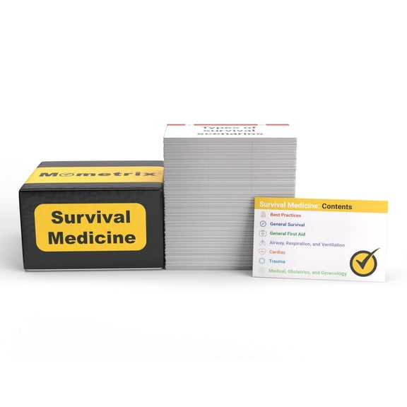Survival Medicine Flashcards: A Survival Guide and Study Tool [Full Color Cards]