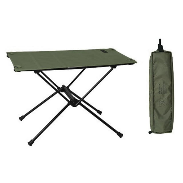 Splihome Ultra-Lightweight Foldable Camping Table For Outdoor Barbecue and Picnic Army Green