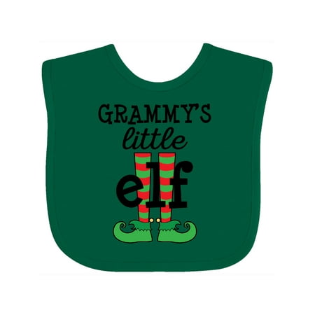 

Inktastic Christmas Grammy s Little Elf Gift Baby Boy or Baby Girl Bib