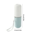 thumbnail image 4 of fastboy 1/2/3/5 Toothbrush Case Toothpaste Container Bicolor Daily Use Multifunctional Toothburshes Holder Bathroom Camping School blue and white 1 Pc, 4 of 6