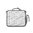 thumbnail image 3 of Game Controller White Pattern Insulated Lunch Bag with Shoulder Strap and Bottle Holder,Bento School Lunch Bag Box,11x9.5x3.5 Inches, 3 of 5