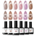 thumbnail image 1 of Set de esmaltes de uñas Modelones Cat Eye Gel, 6 colores, 7 ml, con imán, 1 of 8