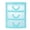 Sky Blue M, variant on Desktop Drawer Organizer, Small Plastic Storage Box with Translucent Drawers for Jewelry Beads Small Items, 4 Layers, (Red)
