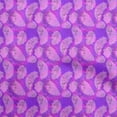 thumbnail image 1 of oneOone Cotton Jersey Purple Fabric Abstract Illustration Dress Material Fabric Print Fabric By The Yard 58 Inch Wide, 1 of 4