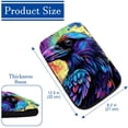 thumbnail image 4 of Crow Soft and Comfortable 12.5x8.2 Inch Furry Printed Car Armrest Cover - Car Armrest Mat - Armrest Cover, 4 of 6