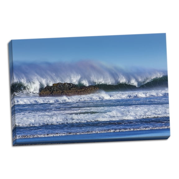 Gango Home Decor Waves in Cayucos I by Lee Peterson (Ready to Hang); One 36x24in Hand-Stretched Canvas