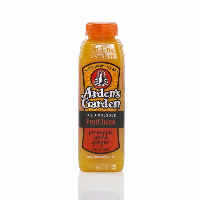 Arden's Garden Cold Pressed Fruit Juice Pineapple Apple Ginger 15.2 oz