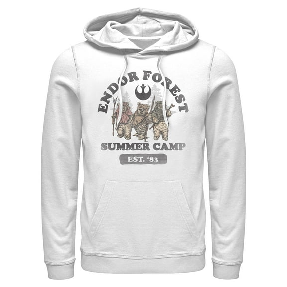 Mens Star Wars Forest of Endor Summer Camp '83 Lightweight Hoodie