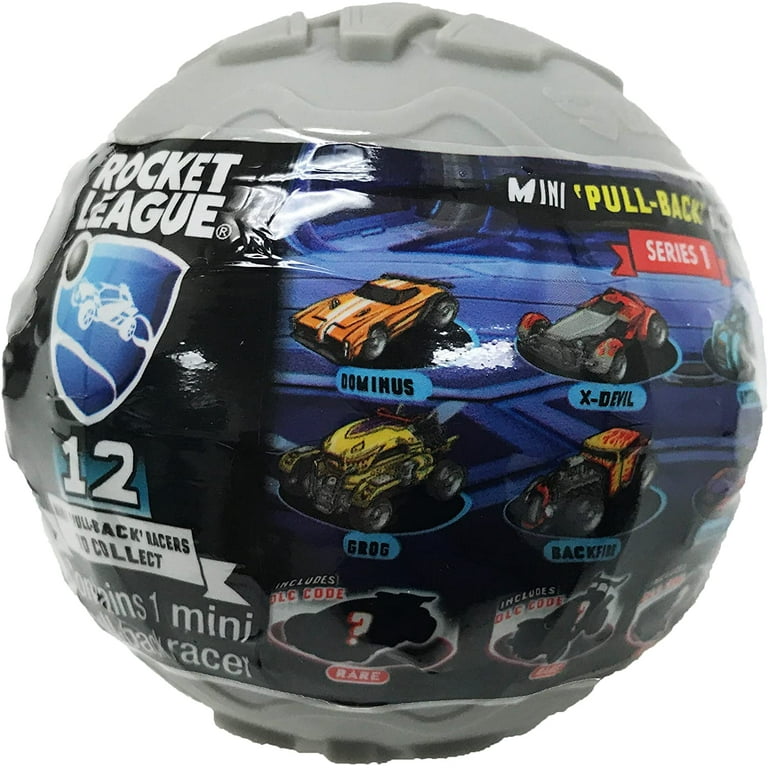 Rocket League Mini Pull Back Racer Car Mystery Ball 3 Pack with DLC Code Walmart