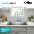 thumbnail image 5 of KRAUS Fairlane 25” Drop In / Top Mount Single Bowl 18-Gauge Stainless Steel Kitchen Sink, 5 of 7
