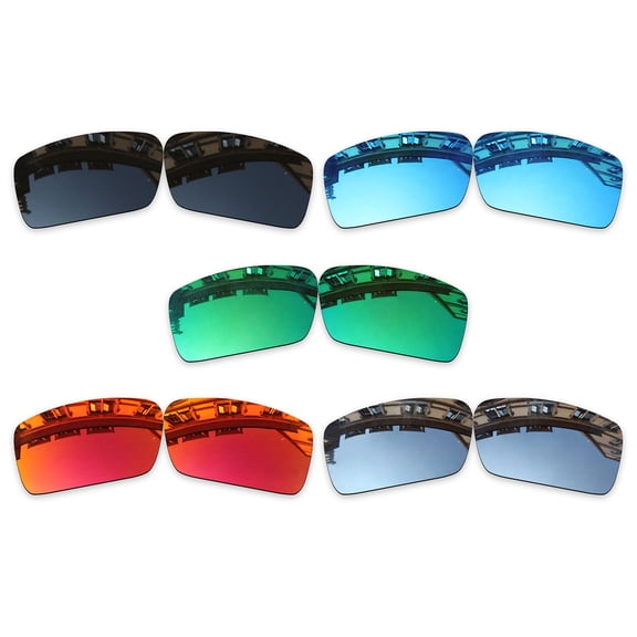 Vonxyz 5 Pack Polarized Replacement Lenses for Oakley Gascan OO9014 Sunglasses
