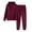 17#Wine, variant on Womens 2 Piece Outfits Lounge Hoodie Sweatsuit Sets Baggy Sweatshirt Fall Comfy Sweatpants with Pockets White S