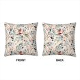 thumbnail image 2 of Fable Floral Velvet Throw Pillow Covers Sofa Pillowcase Car Square Throw Pillowcases Home Decoration 18x18Inch, White 12 (LTT6666), 2 of 5
