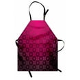 thumbnail image 1 of Magenta Apron Medieval Style Endless Bound Square Shaped Striped Middle Age Damask Motif, Unisex Kitchen Bib Apron with Adjustable Neck for Cooking Baking Gardening, Reddish Purple, by Ambesonne, 1 of 3