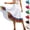 White, variant on Umfun Women's Colorful Striped Maxi Skirt Elastic High Waist A-Line Flowy Skirt Summer Vacation Skirt