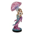 thumbnail image 3 of Large 17.25"H Mermaid Ariel With Pink Jellyfish Statue With Colorful LED Light, 3 of 9