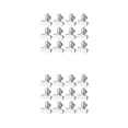 thumbnail image 3 of Injueey 12x Clips para bolsas de acero inoxidable, solución práctica de sellado para patatas fritas, aperitivos, Clips para bolsas con trompeta 4*4cm 2Conjunto, 3 of 6