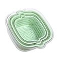 thumbnail image 1 of Colador de cocina de doble capa, resistente y duradero. verde, 1 of 7