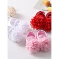 thumbnail image 4 of Baby Girl Toddler Shoes Flowers Soft Sole Walking Princess Shoes and Shoes Headband Set, 4 of 5