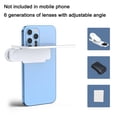 thumbnail image 1 of Kit de Clip Miroir pour Appareil Photo Téléphone Intelligent, Effet Miroir, Réflecteur Selfie pour Téléphone Intelligent, Miroir de Prise de Vue en Verre HD Réglable pour la Plupart des Téléphones Photographie de Voyage, 1 of 8