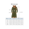 thumbnail image 6 of Women's Solid Color Casual Loose Dress Round Neck Ruffle Hem Midi Dress with Pockets, 6 of 6