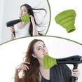 thumbnail image 2 of Hair Dryer Diffuser for Curly Hair, Universal Collapsible Hair Dryer Diffuser Attachment, Salon Grade Tool, Lightweight Foldable Portable Travel Folding Design Fit Most of Blow Dryers, Green, 2 of 8