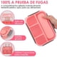 thumbnail image 2 of Loncheras Adultos Gran Capacidad, Caja Bento con Compartimentos y Termo de Sopa, Caja Fiambrera Sellada Kit para Microondas y Cubiertos (Raya Rosa), 2 of 4