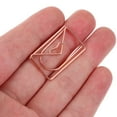 thumbnail image 4 of KAKOWELY 20pcs Large Metal Paper Clips Envelop Shape Paper Simple Note Clips Portable Office Clamps(Rose Gold),1.1X"X0.75"X0.04", 4 of 5