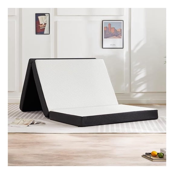 3 Inch Foldable Mattress Twin Size, Folding Floor Memory Foam Mat, Portable Camping Mattress for Travel, Certified Collapsible Bed Pad
