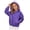 Purple, variant on Toddler Boys Girls Hooded Sweatshirt Solid Pullovers Long Sleeve Hoodie Kids Cotton Crewneck Fall Tops Blouse (Purple, 13-14 Years)