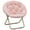 Pink, variant on Magshion Folding Saucer Chair for Adult, Collapsible Oversized Cozy Moon Chair for Adults, Metal Frame Lounge Chair for Bedroom Living Room, White