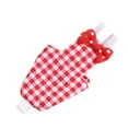 thumbnail image 4 of Combinaison de Pilote pour Perroquets, Design Nœud Rouge, Couche-Culotte Imperméable pour Perruche, Macaw, Bourgeons TP,S,m,L, 4 of 7