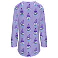 JINGDS Cute Owl In Sleep Hat352 Casual Long Tunic Tops for Women, Long