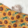 thumbnail image 2 of Naloa Beautiful Bohemian Sunflower Dog Blanket, 3 Sizes Cat Blanket for Indoor Cats Large Medium Small Dog Gifts-Small, 2 of 8