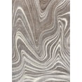 thumbnail image 6 of JONATHAN Y SUPERSOFT 4 x 6 Area Rug, Eleni Glam Abstract Marble - Brown/Cream, SEU301B-4, 6 of 7
