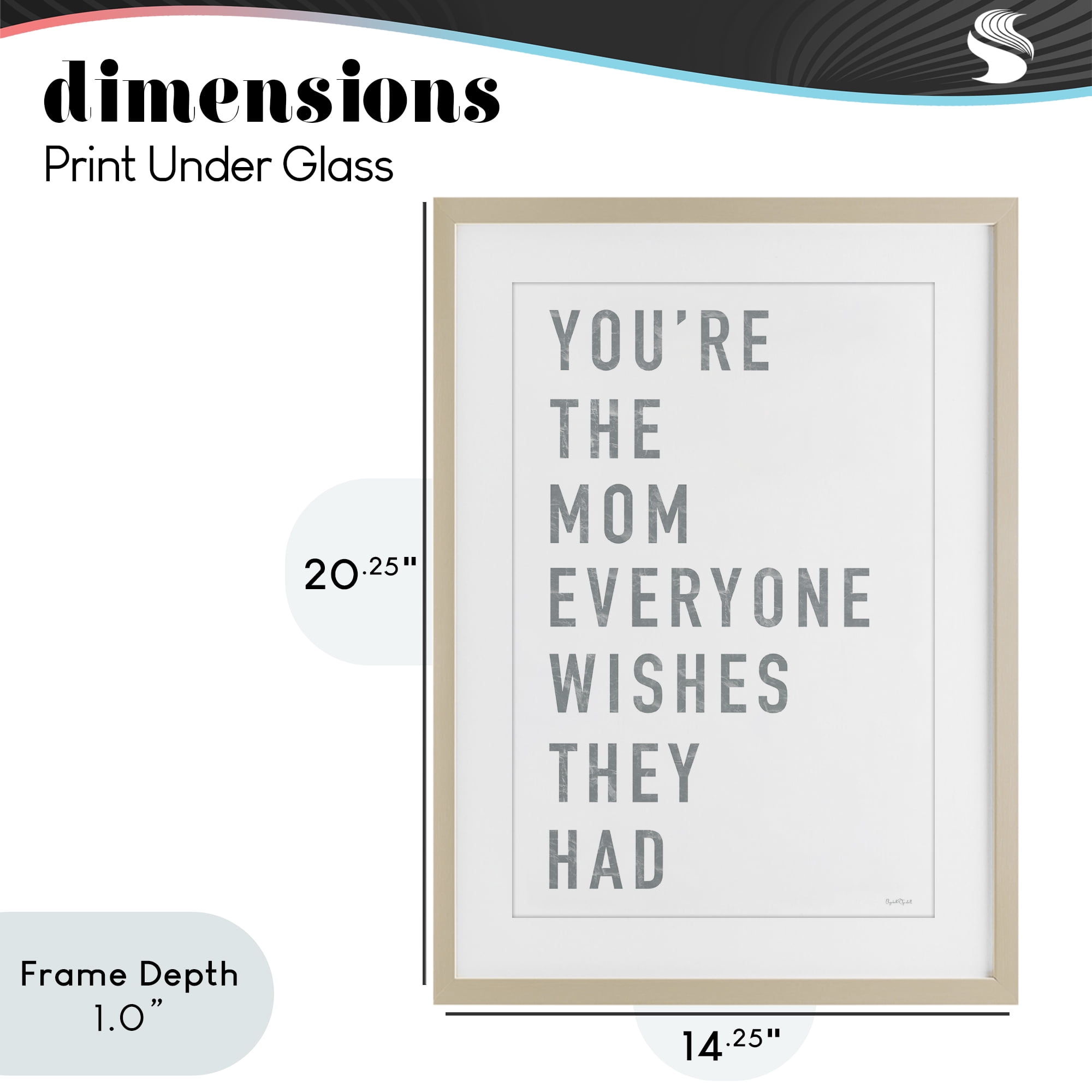 Stupell Industries Mother Appreciation Quote Birch Framed Print Under Glass, design by Elizabeth Tyndall