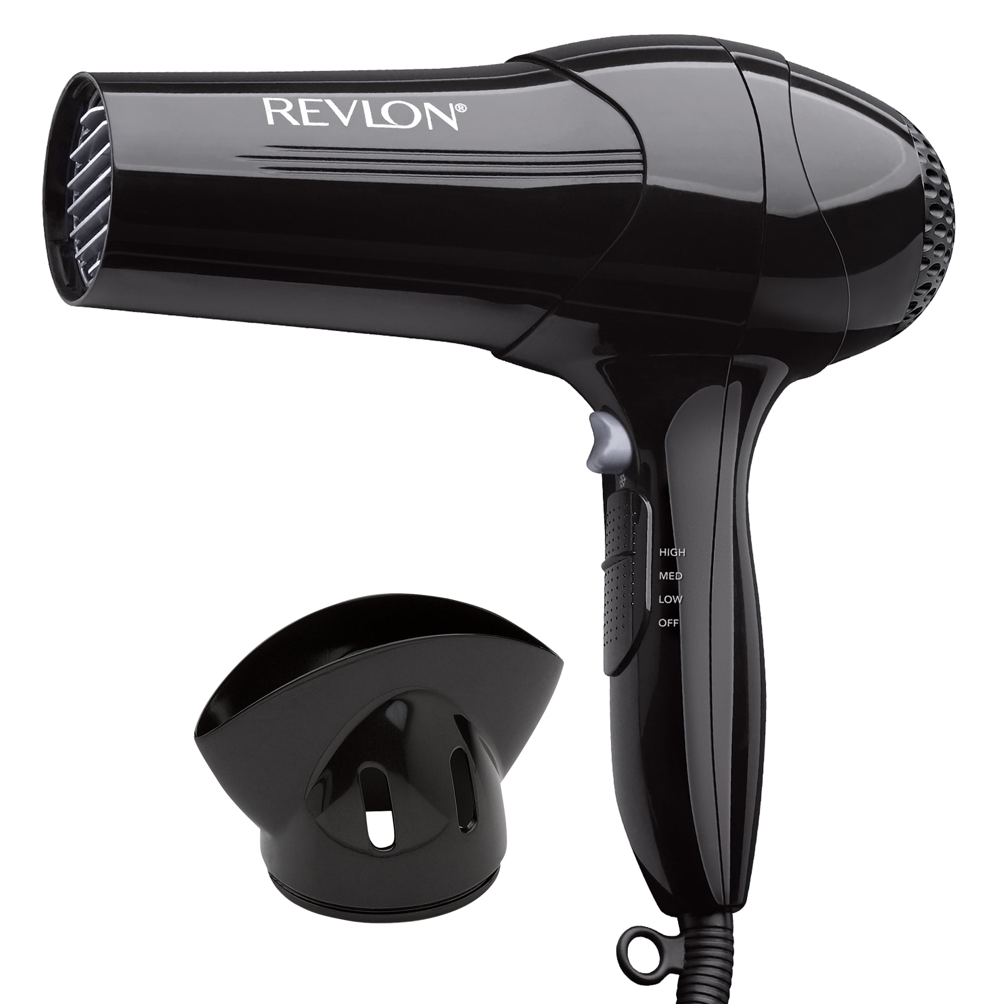 Revlon Quick Dry Lightweight Hair Dryers, Black with Concentrator -  