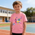 thumbnail image 6 of Riecok 100th Day of School Shirts Crewneck Celebration Tees Funny Colorful Printed Trendy Short Sleeve Tops, 6 of 8