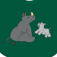 thumbnail image 4 of Inktastic Cute Rhinos Boys or Girls Baby Bib, 4 of 4