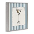 thumbnail image 2 of Stupell Industries Contemporary Martini Summer Stripes Gray Framed Giclee Art, 12 x 12, by Susan Jill, 2 of 8