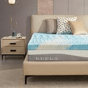 Sinweek 2 inch Memory Foam Mattress Topper California King Size 5Zone Gel Infused Soft Bed Pad