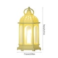 thumbnail image 3 of ToyKingdee Mini Lantern with Flickering LED Candles,Vintage Decorative Hanging Candle Lanterns for Halloween,Wedding Decorations,Christmas,Table Centerpiece, 3 of 6