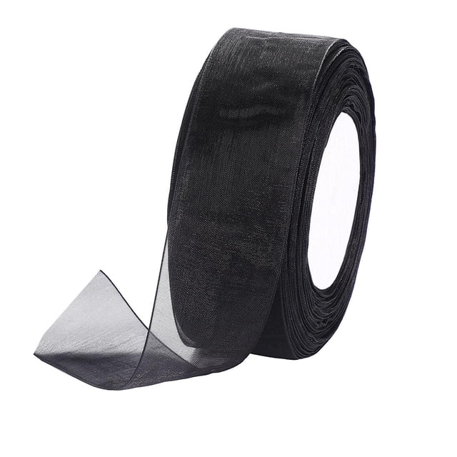 Yuarrent 1 rollo de cinta transparente DIY, portátil, reutilizable, Flexible, tienda de sastre, envoltura de regalo, libro de invitación de boda, cinta Artesanía Negro Yuarrent HA062711-02
