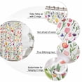 thumbnail image 6 of Colorful Spring Floral Waterproof Fabric Shower Curtain,Farmhouse Botanical Summer Waterproof Fabric Shower Curtain for Bathroom Curtains Bathtubs Hotel Shower Curtains with 12 Hooks Stall 54x78in, 6 of 8