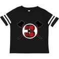 thumbnail image 3 of Inktastic 3rd Birthday Buffalo Plaid Lumberjack Boys Toddler T-Shirt, 3 of 5