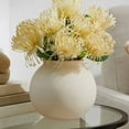 thumbnail image 3 of Better Homes & Gardens Matte Ceramic Round Vase, 5.9", Natural Beige White, 3 of 7