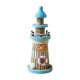 thumbnail image 2 of Faro de madera decorativo, figura de faro, diseño vintage, 19 cm Boya salvavidas, 2 of 9