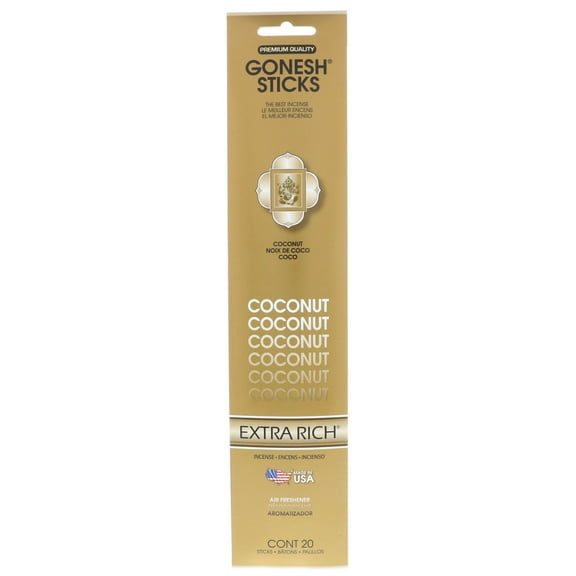 Gonesh Extra Rich Coconut Sticks, 20/PK
